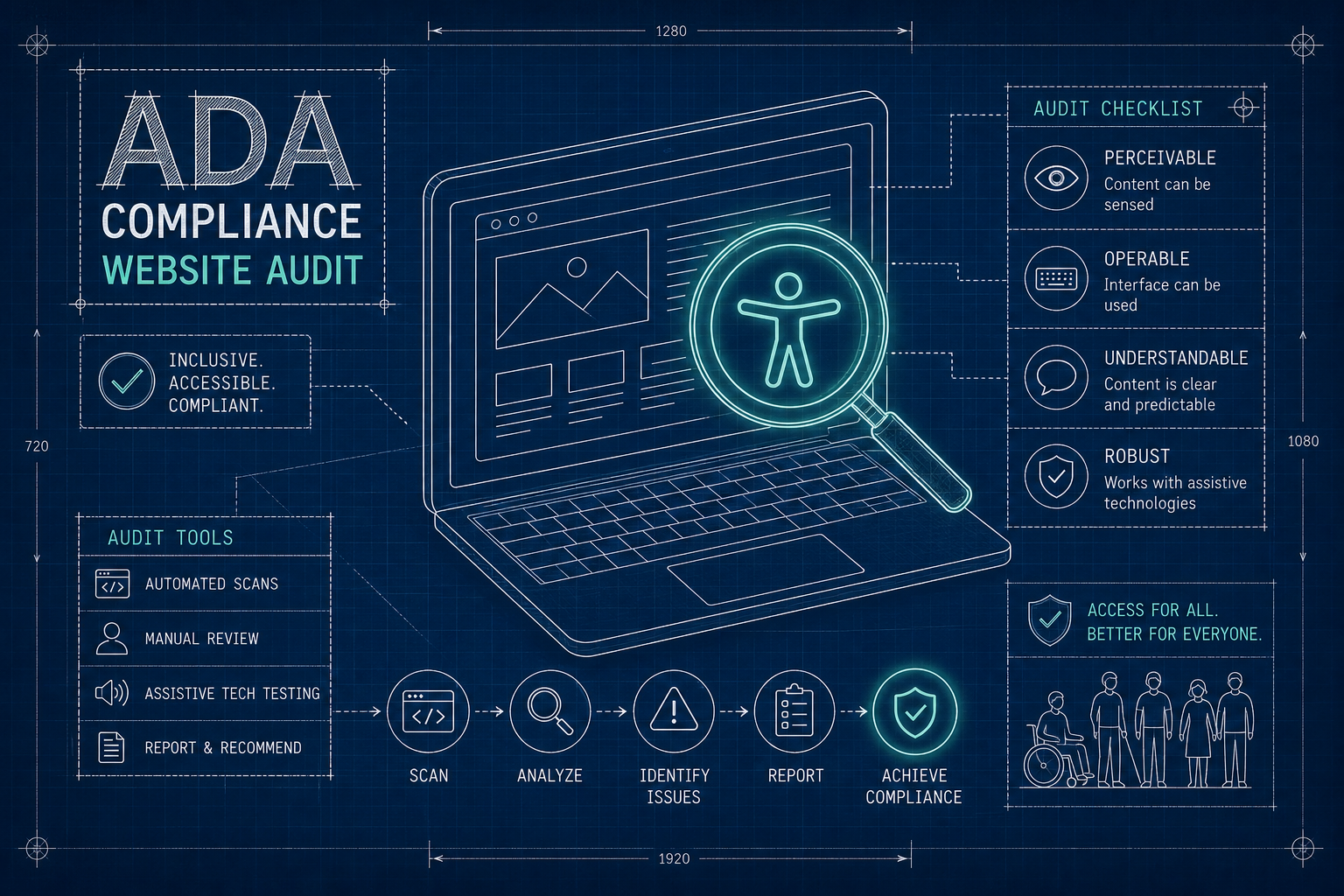 ADA Compliance audit services comparison infographic